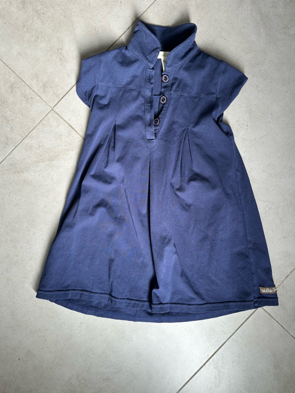 Matilda Jane size 4 preppy Navy Blue Polo Dress